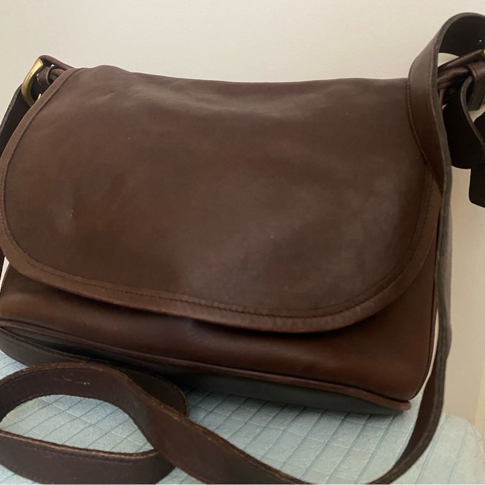 Mahogany Coach Vintage leather bag #4150